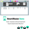 Interface intuitive du logiciel d'amortissement AMORTIMASTER PRO pour une gestion simplifiée des immobilisations.
