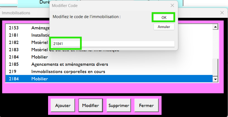Logiciel Excel automatisé : outil de gestion des amortissements d'actifs. 