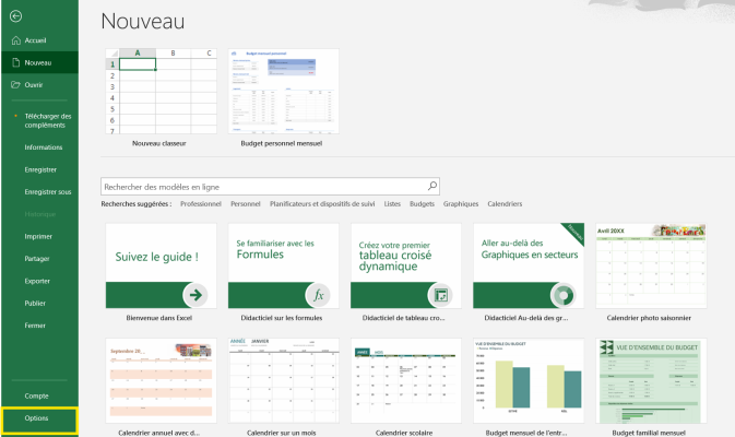 Étape d'activation des macros nécessaire au bon fonctionnement de l'outil de calcul d'amortissement automatisé.